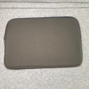 Laptop/Tablet Sleeve 13" Gray Neoprene Padded Case EUC Travel Tech Minimalist